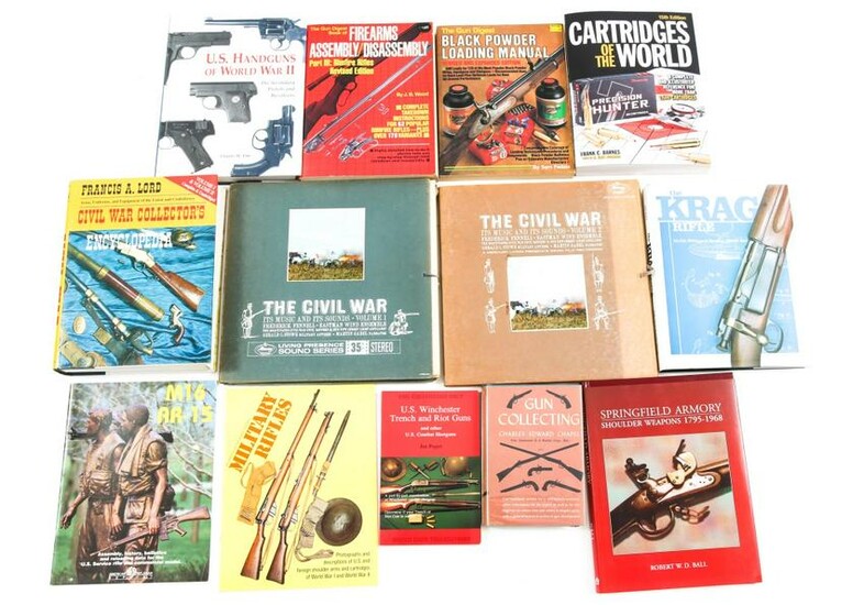 FIREARM AND CIVIL WAR REFERENCE BOOK LOT OF 13