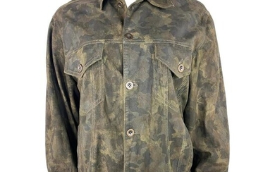 Faith Connextion Green Camouflage Jacket, Size Medium