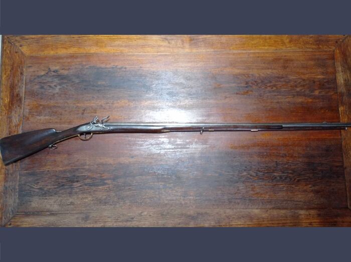 France - 18th century - Fusil ou carabine de chasse à Silex à un coup - Cavalerie - Flintlock - Rifle - 14 mm