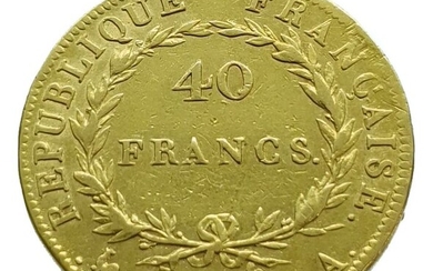 France. Napoléon I (1804-1814). 40 Francs An 13-A, Paris