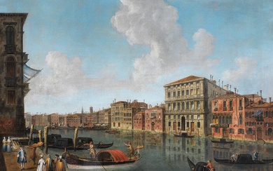Francesco Albotto, 1721/22 Venedig – 1757 ebenda, DER CANAL GRANDE MIT DEM PALAZZO BOLDù GEGENüBER DEM PALAZZO CORNER DELLA REGINA