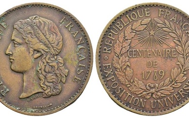 Francia - Medaglia Esposizione Universale 1787 - opus: Barre -...