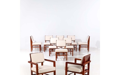 Frank Lloyd Wright (1867-1959) Set of eight chairs and two armchairs