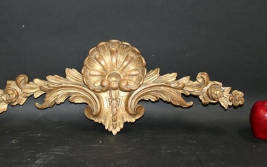French Rococo gilt architectural fragment