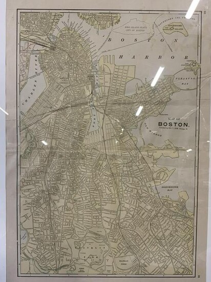 GEORGE F. CRAM Map of Boston