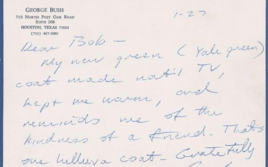 George Bush Autograph Letter Signed