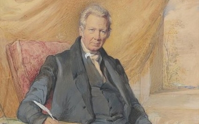 George Richmond RA (1809-1896) Portrait of a gentleman...