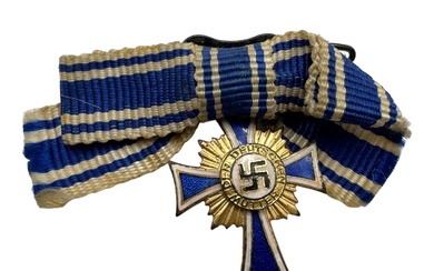 German WWII Mothers Cross in Gold - Mini Version