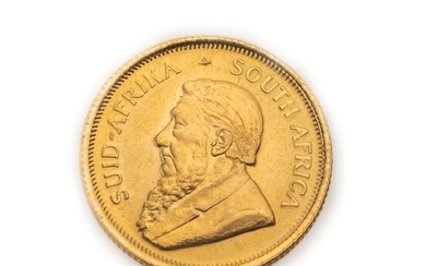 Gold coin, 1/10 Krugerrand, South Africa, 1980 ,...