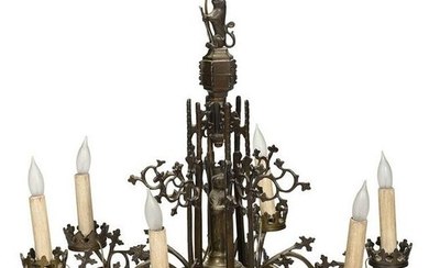 Gothic or Gothic Style Six Light Chandelier