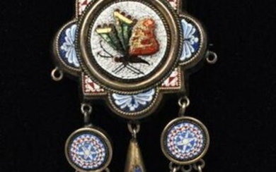 Grand Tour Micro Mosaic Necklace