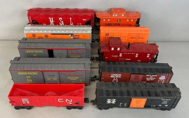 Group of 10 Lionel O Scale Train Cars