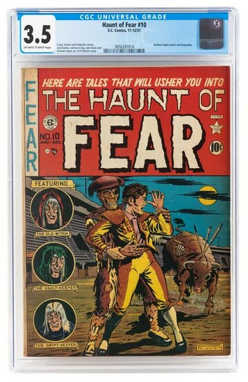 HAUNT OF FEAR #10 * CGC 3.5 * Feldstein BULLFIGHT Cover