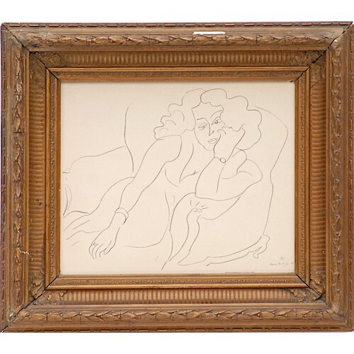 HENRI MATISSE 'Seated Woman B7', 1943, collotype, signed in ...