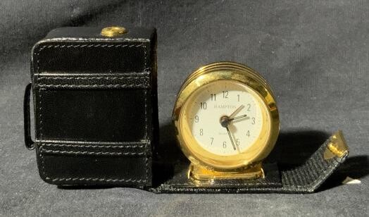 Hampton Miniature Suitcase Clock