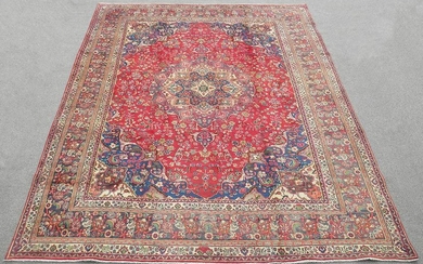 Handmade Semi Antique Persian Kashan 12.8x9.6