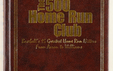 Hank Aaron Signed LE "The 500 Home Run Club: Baseball's 15 Greatest Home Run Hitters from Aaron to Williams" Hardcover Book (JSA)