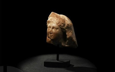 Hellenistic Marble Head of a Goddess