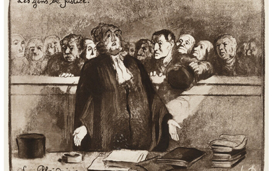 Honoré Daumier (1808-1879), La Plaidoirie, from Les Gens du Justice