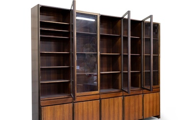 ICO PARISI (Palermo 1916 - Como, Lombardy, 1996). Bookcase. Rosewood. With marks of use. Measurements:...