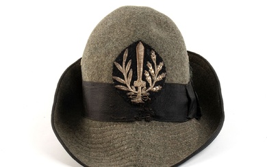 ITALY, Kingdom Great War Alpine marshal hat of the Arditi d'Italia national association felt hat...