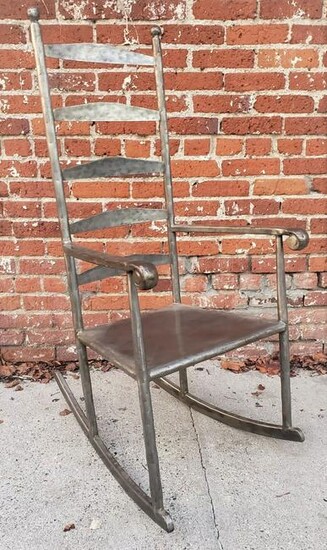 Industrial Metal Rocking Chair