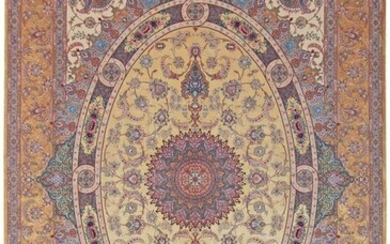 Isfahan Fein 100% Seide Neu Unbenutzt - Carpet - 373 cm - 264 cm