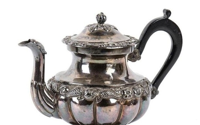 Italian silver teapot - Naples, 1832-1872