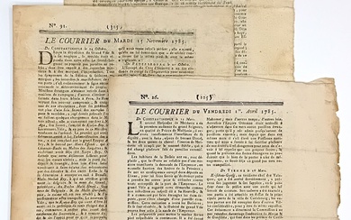JOURNAUX LOUIS XVI. «LE COURRIER» (D’AVIGNON)... - Lot 167 - Vermot et Associés