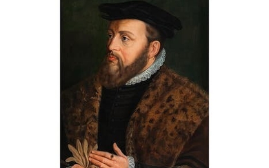 Jakob Seisenegger, 1505 – 1567 Linz, zug., BILDNIS KAISER KARL V
