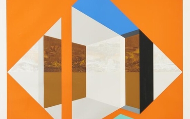 James Twitty Cubist Screenprint, Arlington