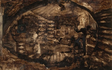 Jorge RUANO (XXème siècle) "Pesca Nocturna II" Huile sur toile, encadrée H. 116 cm -...