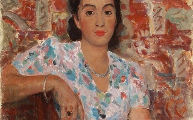 SOLD. Juliusz Studnicki: Portrait of a woman. Signed Studnicki. Oil on canvas. 55 x 46 cm. – Bruun Rasmussen Auctioneers of Fine Art