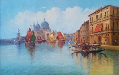 Karl Kaufmann (1843-1902/05), attributed to - Venice, Santa Maria della Salute
