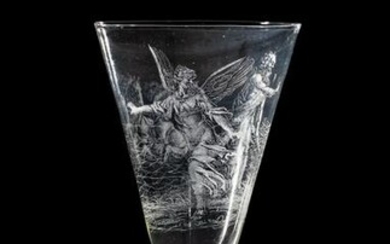 Kelchglas mit Neptun und Amphitrite