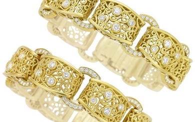 Kieselstein-Cord Diamond, Gold Bracelets Stones