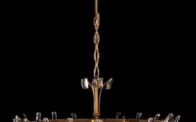 (-), Klassieke hanglamp met geslepen pegels, 60 cm...