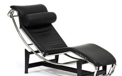 LC4-Style Lounge Chair after Le Corbusier, Perriand, and Jeanneret
