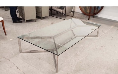 LOW TABLE, contemporary Italian style design, polished metal...