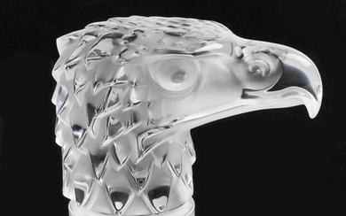Lalique et Cie 'Tete d'Aigle' Glass Car Mascot/