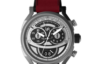 L&JR - Chronograph Day and Date Steel2 Tone Burgundy Red - S1503-S12 - Men - 2011-present