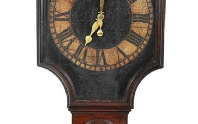 Large Carved and Painted Wall Clock