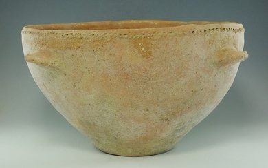 Large Prehistoric, Bronze Age TerracottaHoly Land Bowl - 130×225×0 mm
