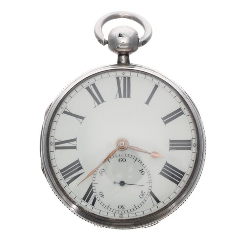 Late 18th century English silver rack lever pocket watch, Ch...