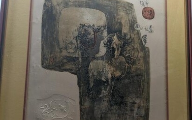 Lebadang 264/275 Mid-Century Abstract Horse Lithograph