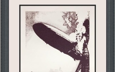 Led Zeppelin Screen Print Zeppelin 1 Signed by George Hardie