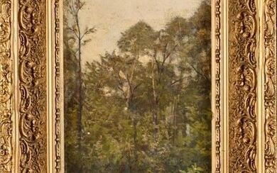 Léon RICHET (1847-1907) Paysage de forêt...
