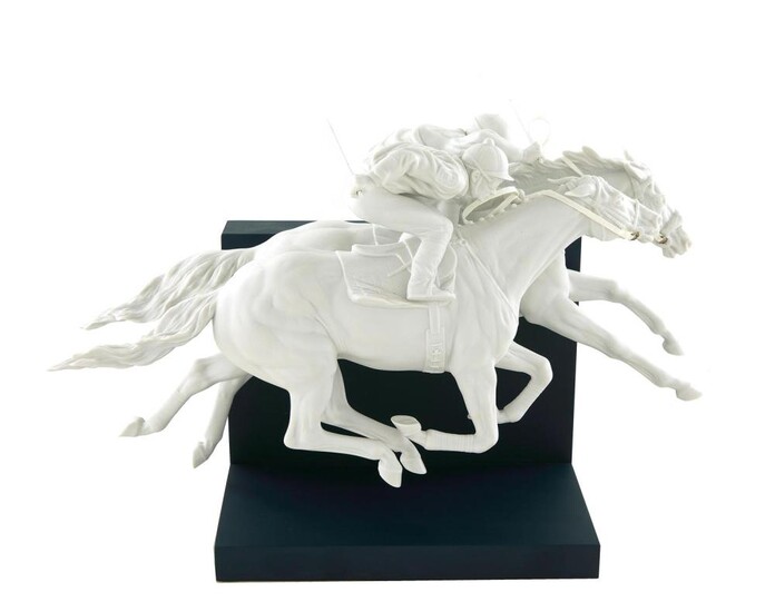 *Lladro 'Horse Race' porcelain sculpture, by Ernest Massuet