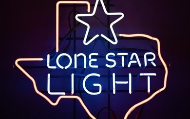 Lone Star Light Texas Neon Bar Sign