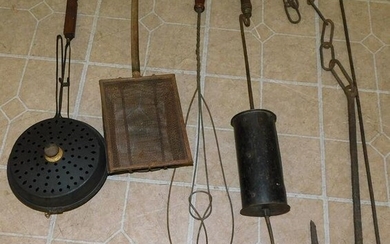 Lot 7 Metal & Wrought Iron Country Items